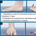 Лечебная гимнастика для стоп при вальгусной деформации Профилактика косточки на большом пальце ноги упражнения